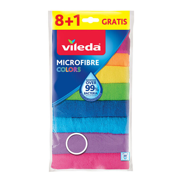 Vileda Microfibre Colors Panni Pavimenti 2 pz